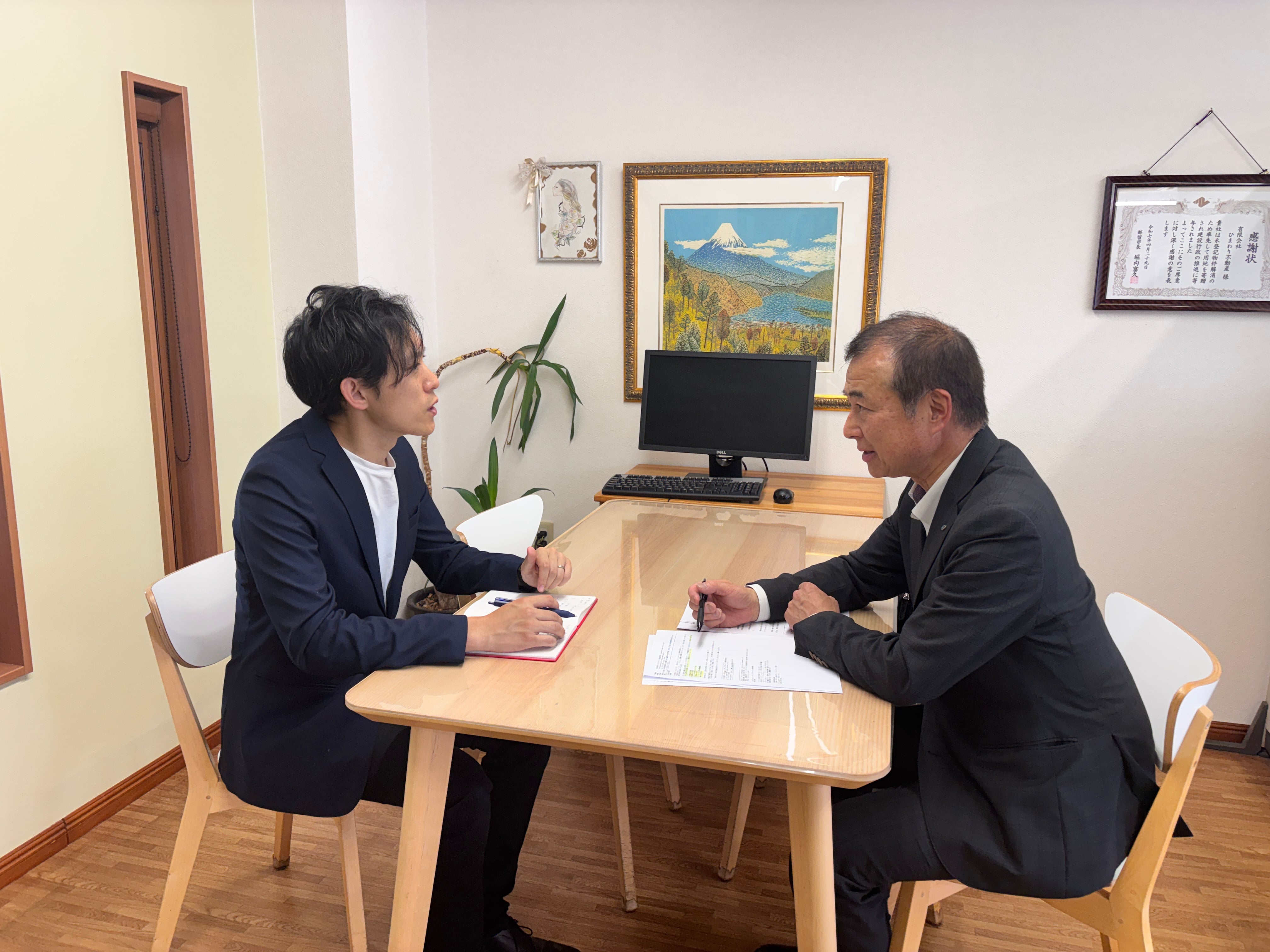 面談の様子